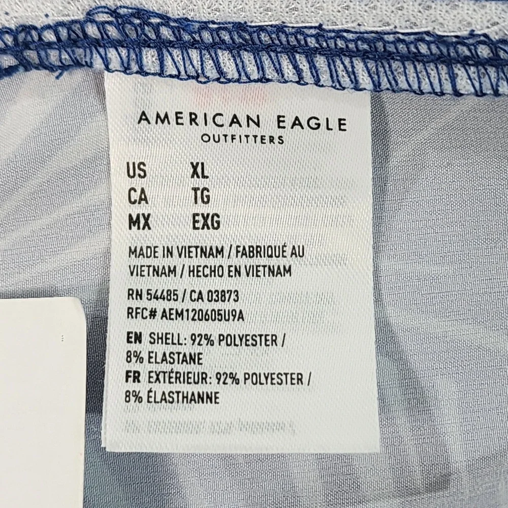 American Eagle Outfitters Boardshorts Mens XL  38x10 Blue Geometric Swim‎ Shorts